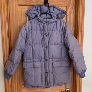 Vintage 70s Eddie Bauer Goose Down Hip Length Jacket Parka Womens est sz L or XL